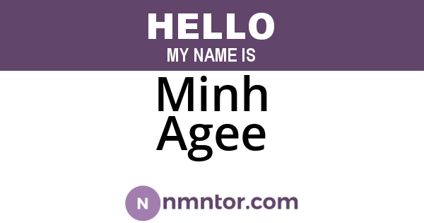 Minh Agee