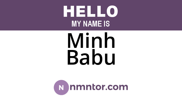Minh Babu