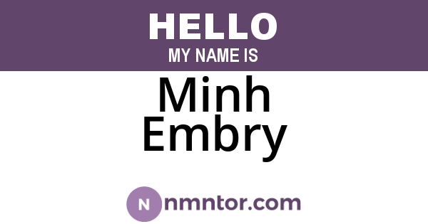 Minh Embry