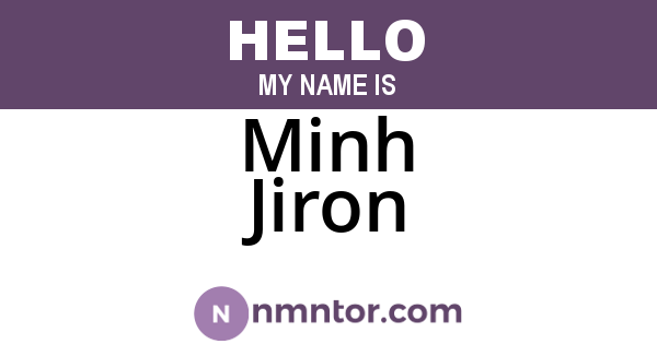 Minh Jiron