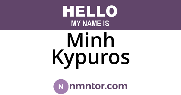 Minh Kypuros