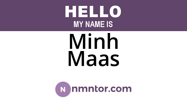 Minh Maas