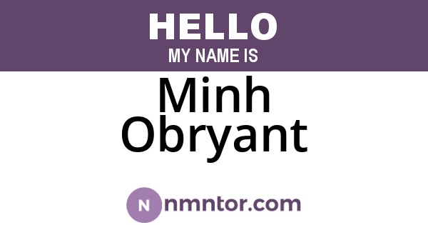 Minh Obryant
