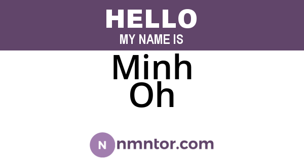 Minh Oh