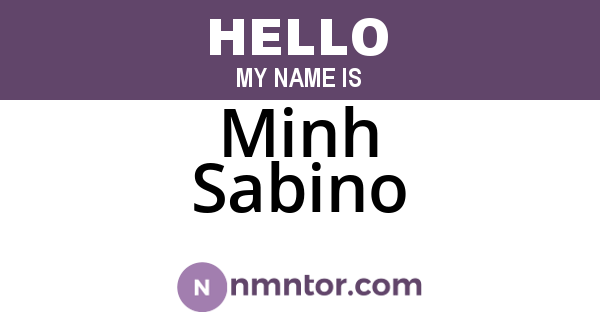 Minh Sabino