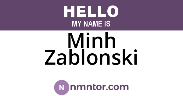 Minh Zablonski