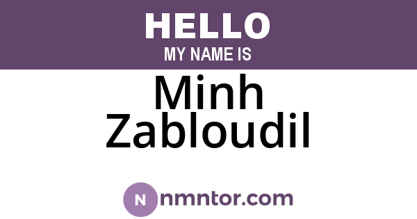 Minh Zabloudil
