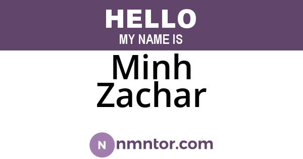 Minh Zachar