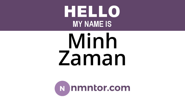 Minh Zaman
