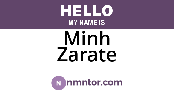 Minh Zarate