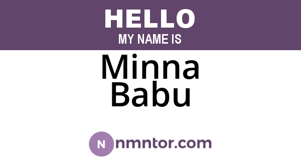 Minna Babu