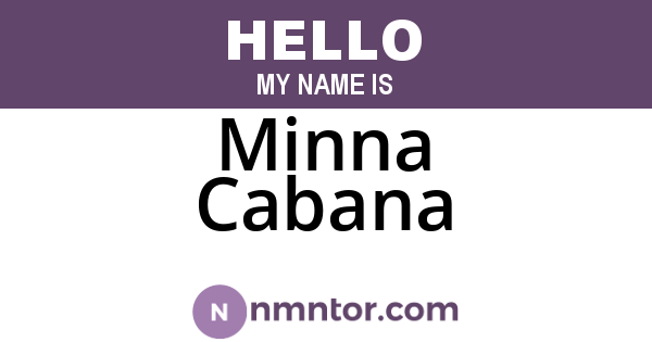 Minna Cabana