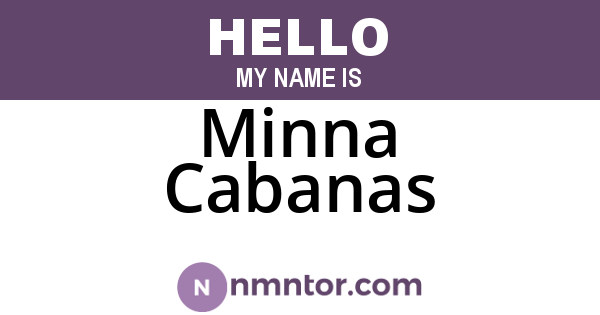 Minna Cabanas