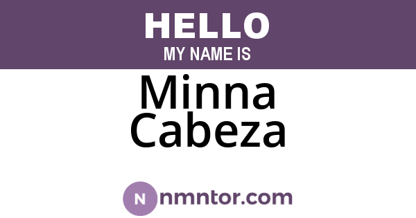 Minna Cabeza