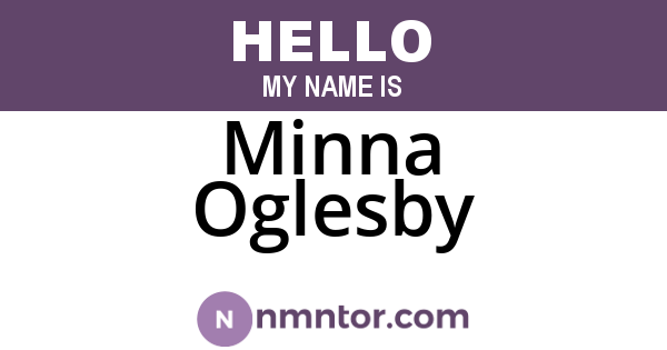 Minna Oglesby