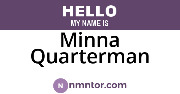 Minna Quarterman