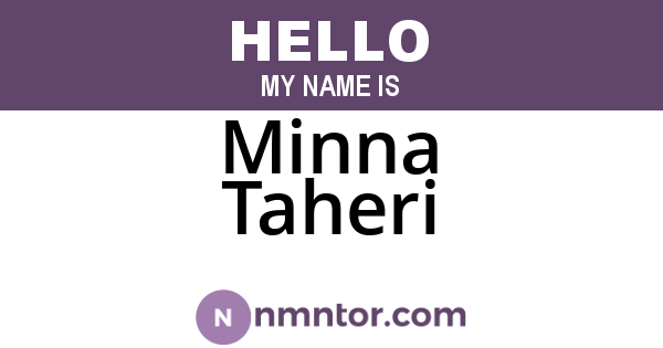 Minna Taheri