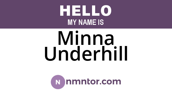 Minna Underhill