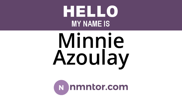 Minnie Azoulay