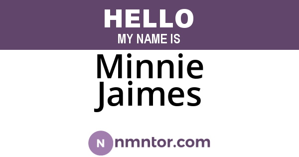 Minnie Jaimes