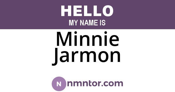 Minnie Jarmon