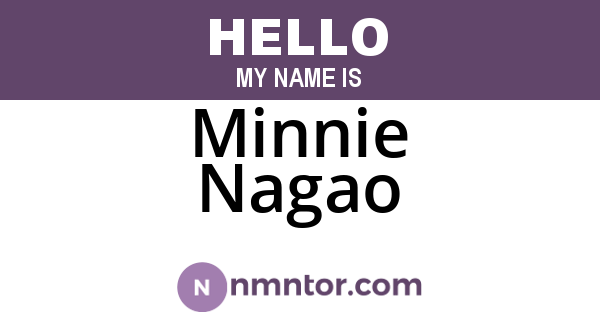 Minnie Nagao