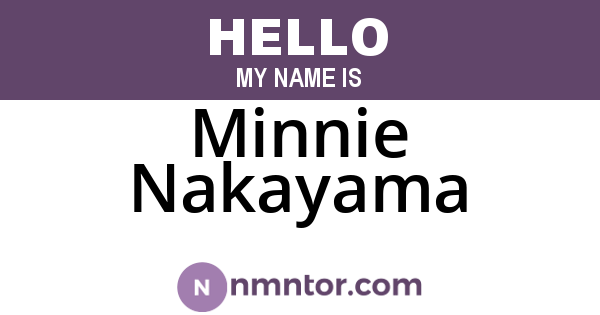 Minnie Nakayama