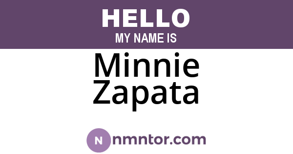 Minnie Zapata