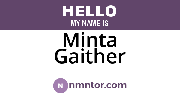 Minta Gaither