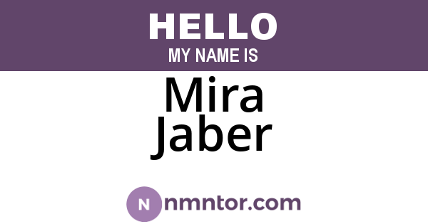 Mira Jaber