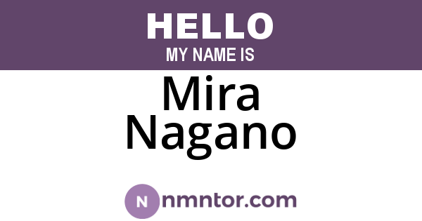 Mira Nagano