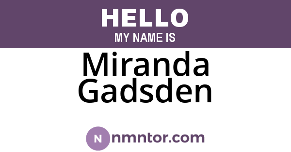 Miranda Gadsden