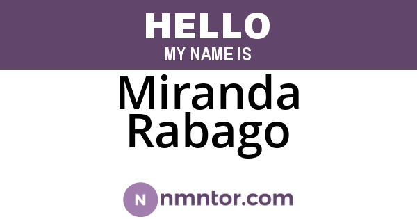 Miranda Rabago
