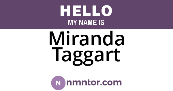 Miranda Taggart