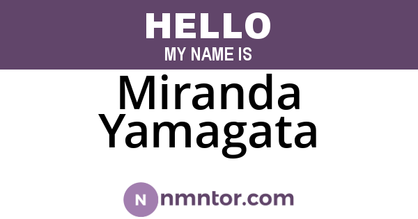 Miranda Yamagata