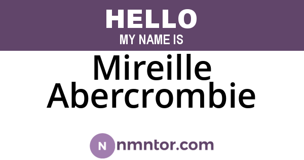 Mireille Abercrombie