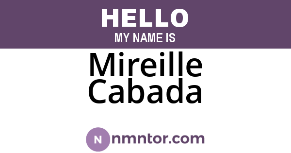 Mireille Cabada