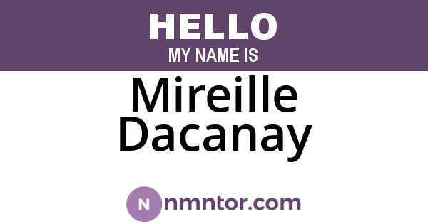 Mireille Dacanay