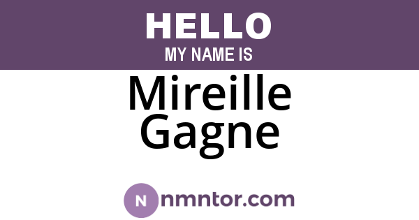 Mireille Gagne