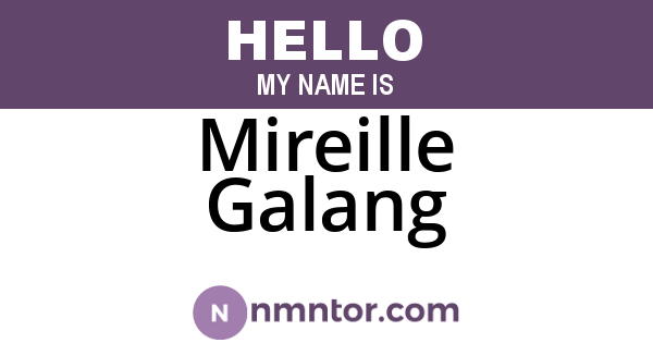 Mireille Galang