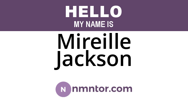 Mireille Jackson