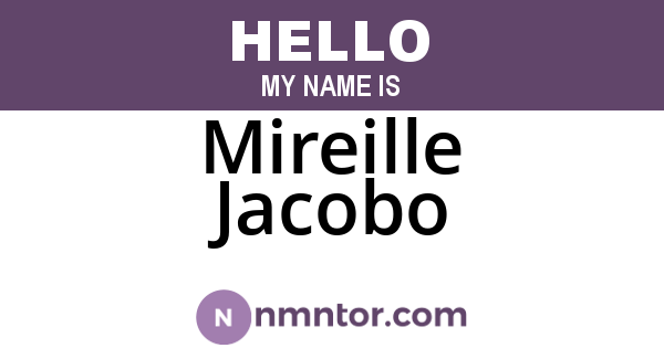 Mireille Jacobo