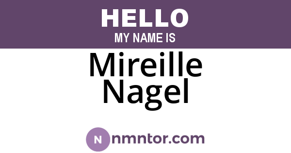 Mireille Nagel