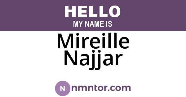 Mireille Najjar
