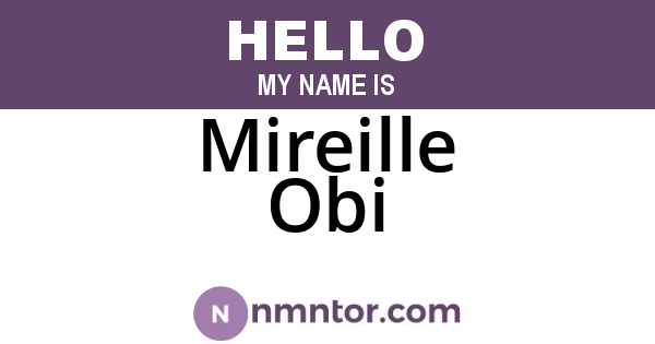 Mireille Obi