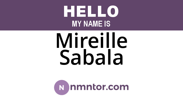 Mireille Sabala