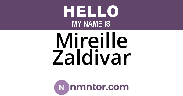 Mireille Zaldivar