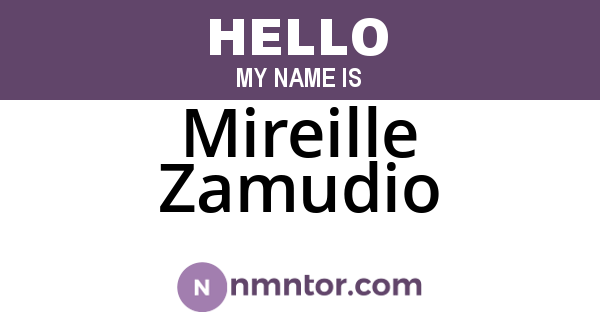 Mireille Zamudio