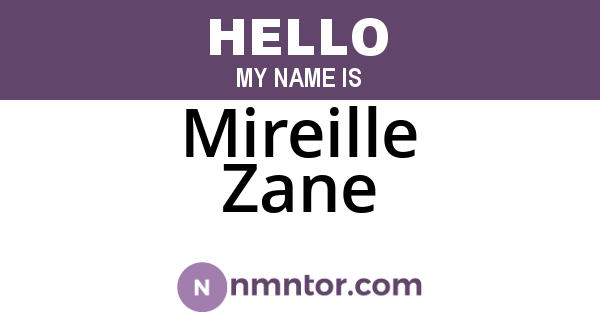Mireille Zane