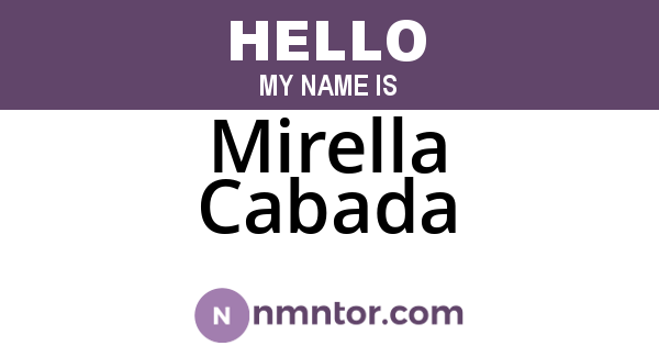 Mirella Cabada